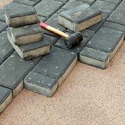 Paver and Concrete